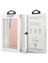 Hurtownia GSM - Etui Guess GUHCS23MLSLMGPP Samsung Galaxy S23+ Plus różowy/pink hardcase Silicone Script Metal Logo - GUE2377 - {ean13} - Hurt