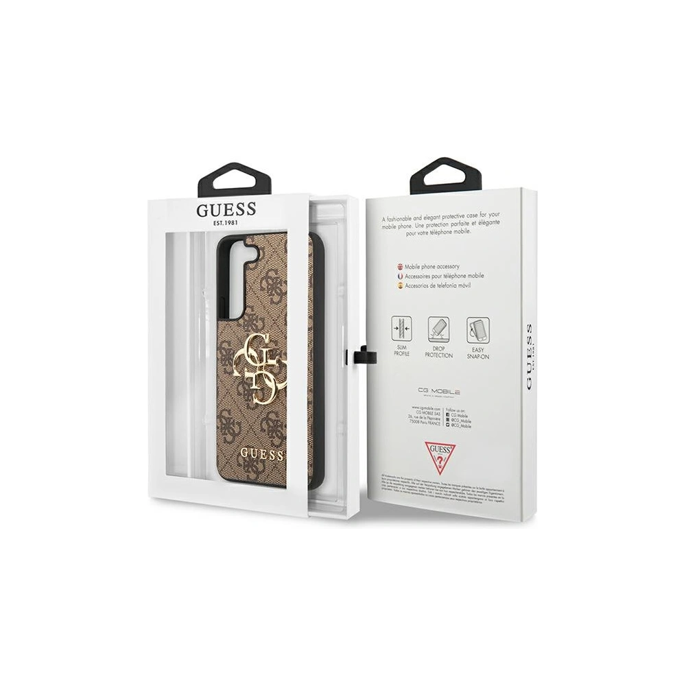 Hurtownia GSM - Etui Guess GUHCS23S4GMGBR Samsung Galaxy S23 barna/brown hardcase 4G Big Metal Logo - GUE2378 - {ean13} - Hurt