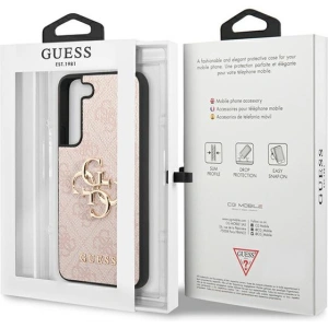 Etui Guess GUHCS23S4GMGPI Samsung Galaxy S23 różowy/pink hardcase 4G Big Metal Logo