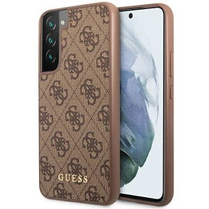 Hurtownia GSM - Etui Guess GUHCS23SG4GFBR Samsung Galaxy S23 maro/brown carcasă rigidă 4G Metal Logo Auriu - GUE2381 - {ean13} - Hurt