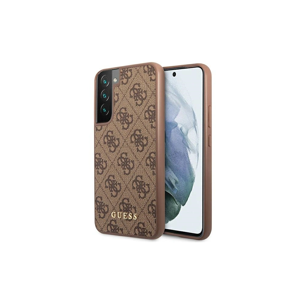Hurtownia GSM - Etui Guess GUHCS23SG4GFBR Samsung Galaxy S23 hnědé/brown tvrdé pouzdro 4G Metal Gold Logo - GUE2381 - {ean13} - Hurt