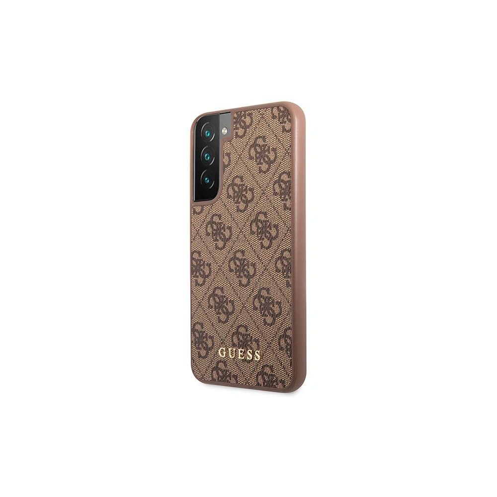 Hurtownia GSM - Etui Guess GUHCS23SG4GFBR Samsung Galaxy S23 hnědé/brown tvrdé pouzdro 4G Metal Gold Logo - GUE2381 - {ean13} - Hurt