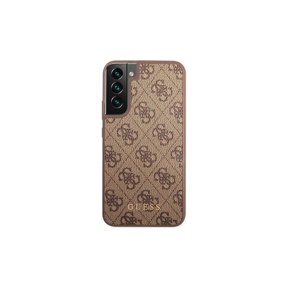 Hurtownia GSM - Etui Guess GUHCS23SG4GFBR Samsung Galaxy S23 hnědé/brown tvrdé pouzdro 4G Metal Gold Logo - GUE2381 - {ean13} - Hurt