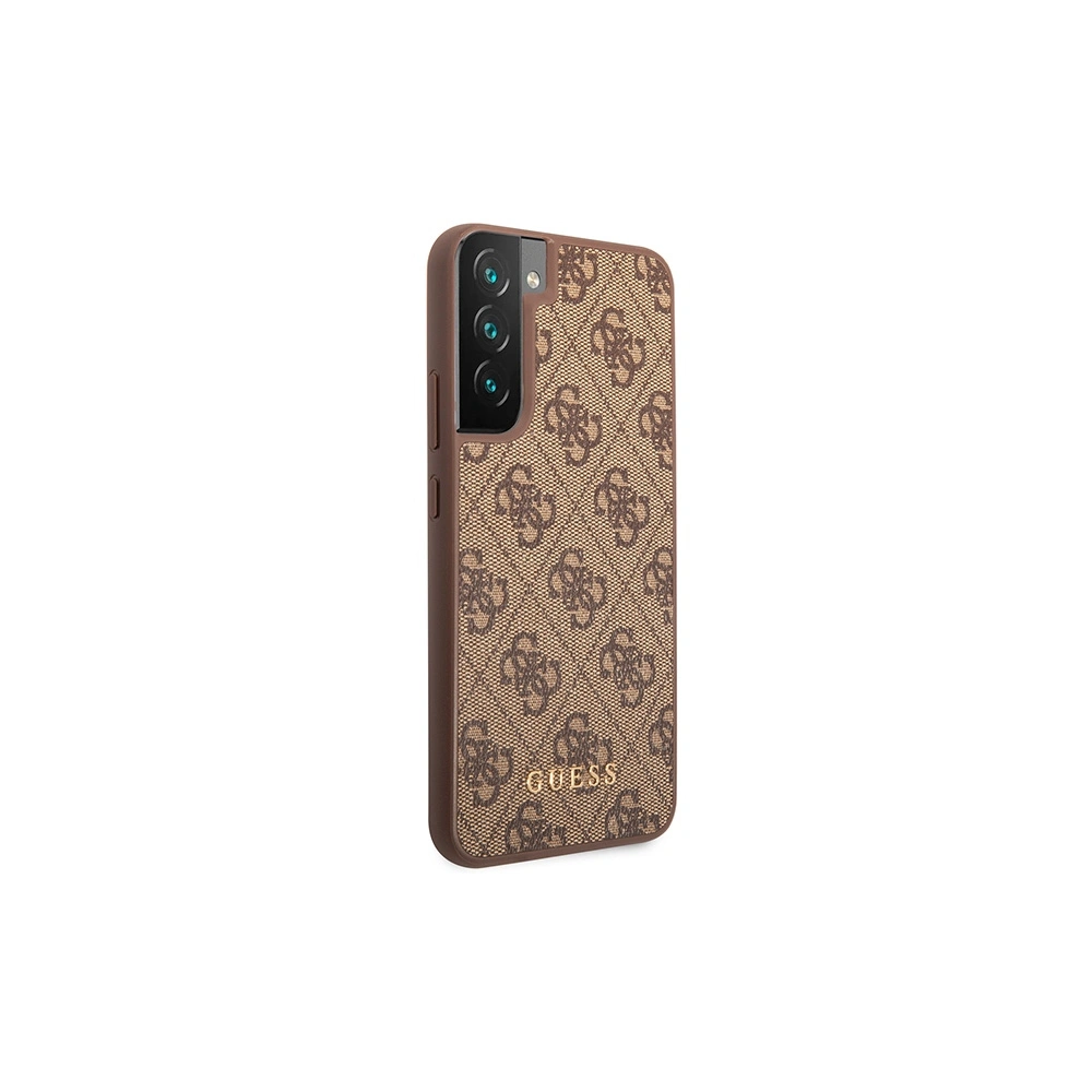 Hurtownia GSM - Etui Guess GUHCS23SG4GFBR Samsung Galaxy S23 hnědé/brown tvrdé pouzdro 4G Metal Gold Logo - GUE2381 - {ean13} - Hurt
