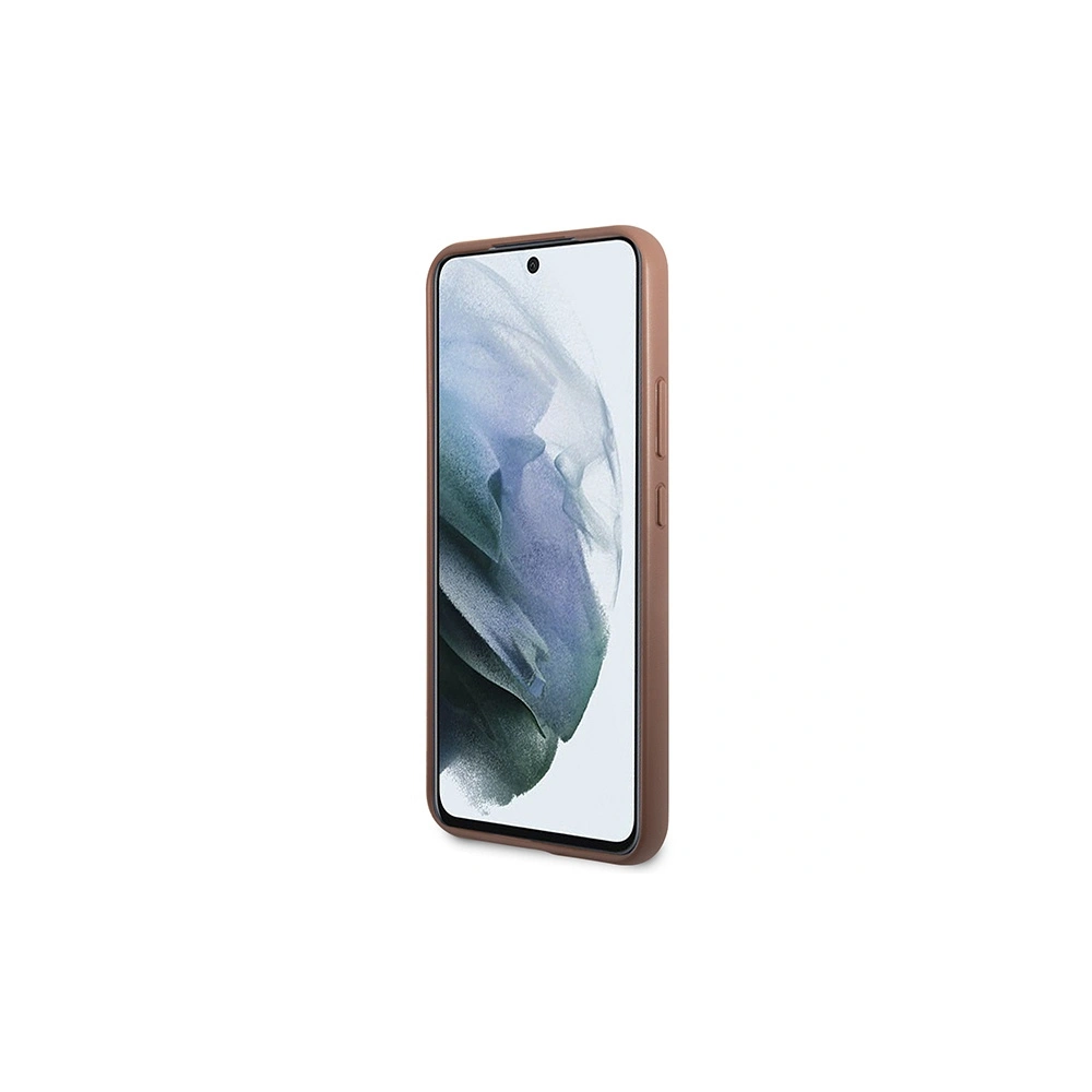 Hurtownia GSM - Etui Guess GUHCS23SG4GFBR Samsung Galaxy S23 barna/brown kemény tok 4G Fém Arany Logó - GUE2381 - {ean13} - Hurt