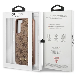 Hurtownia GSM - Etui Guess GUHCS23SG4GFBR Samsung Galaxy S23 barna/brown kemény tok 4G Fém Arany Logó - GUE2381 - {ean13} - Hurt