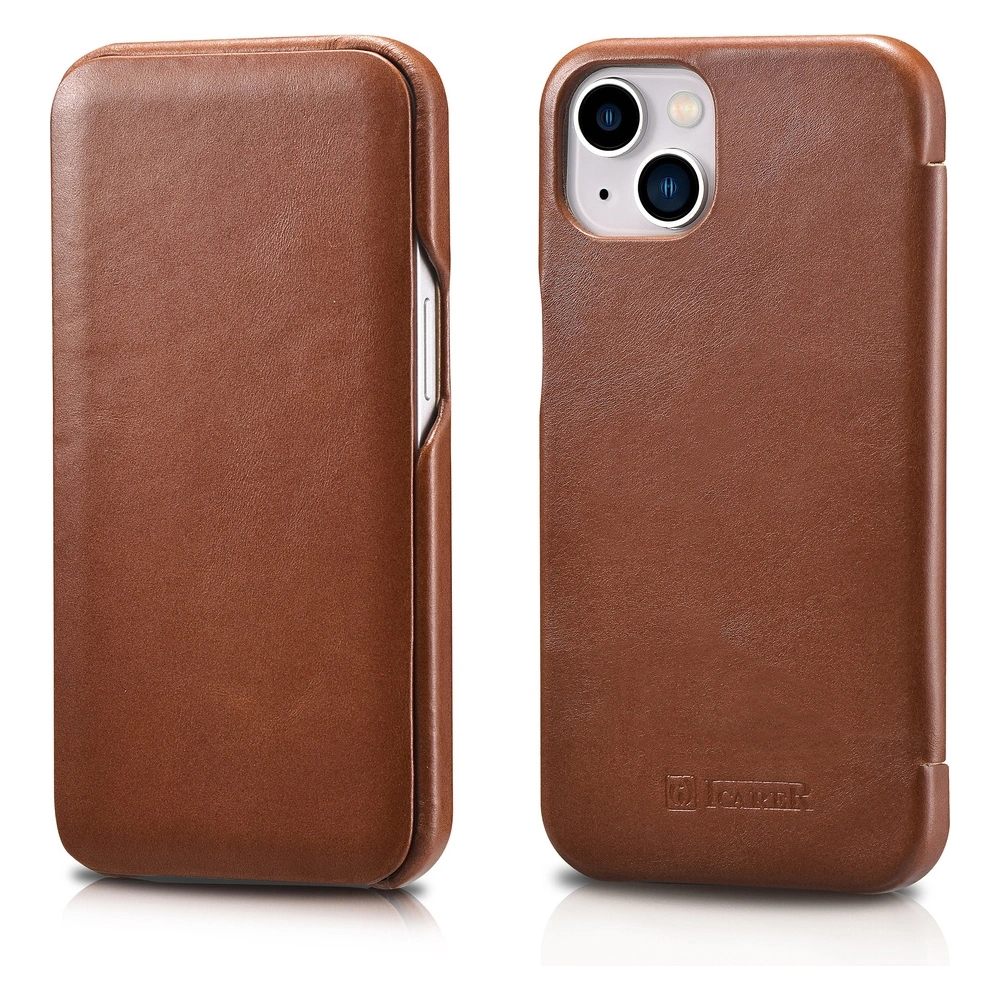 Hurtownia GSM - Etui iCarer Curved Edge Vintage Folio Apple iPhone 13 hnědý - ICR284 - {ean13} - Hurt