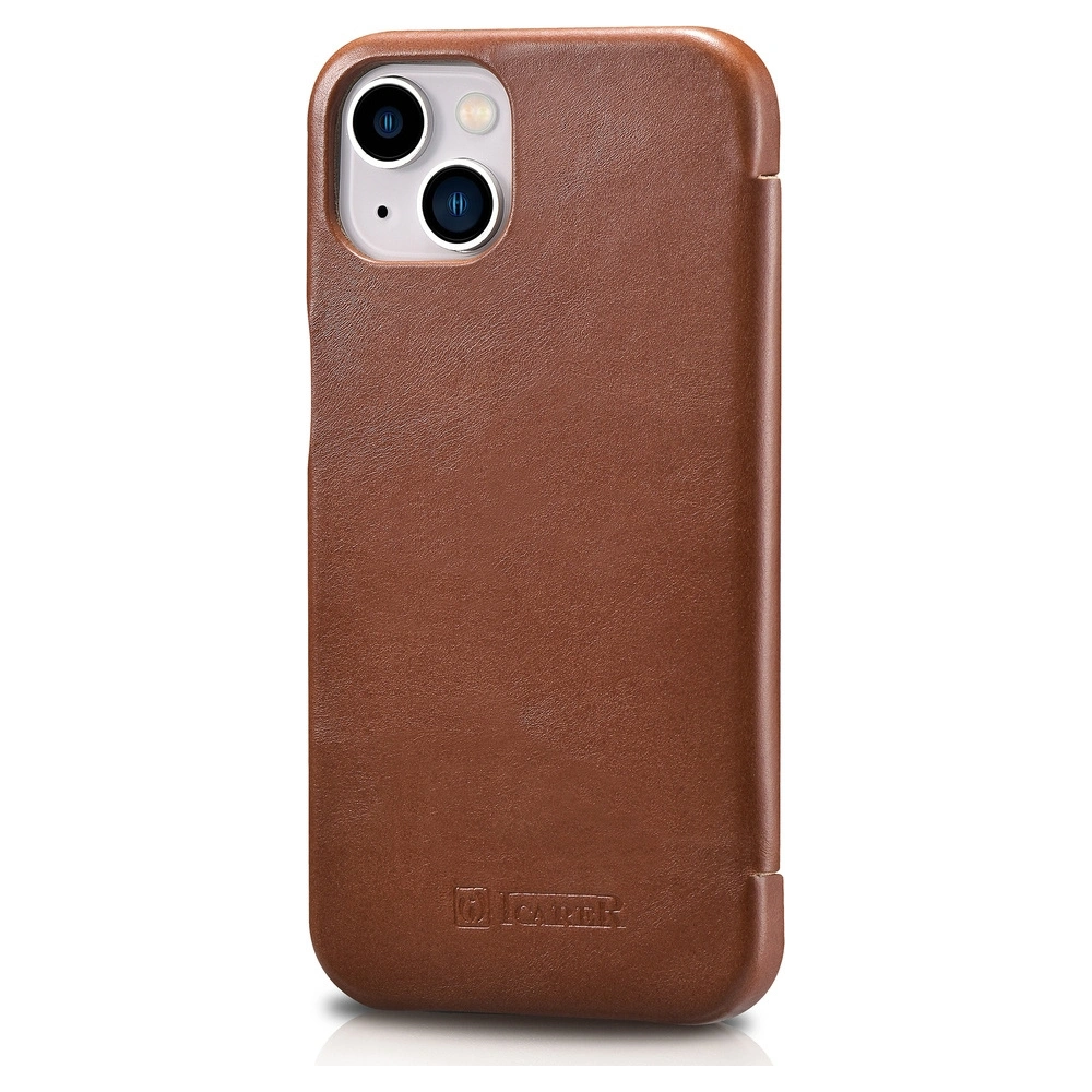 Hurtownia GSM - Etui iCarer Curved Edge Vintage Folio Apple iPhone 13 hnědý - ICR284 - {ean13} - Hurt