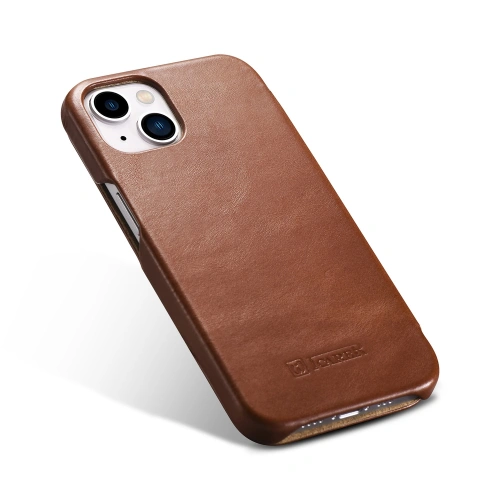 Etui iCarer Curved Edge Vintage Folio Apple iPhone 13 brązowy