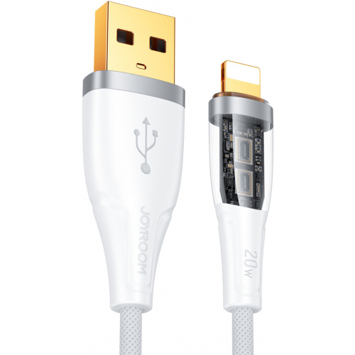Joyroom Distributor - 6941237199126 - JYR571 - Joyroom Smart Power-Off USB-A/Lightning Cable 2.4A 1.2m white (S-UL012A3) - B2B homescreen