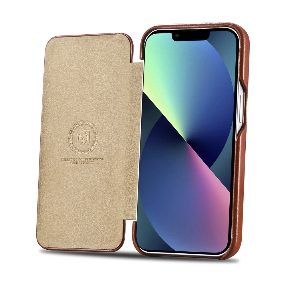 Hurtownia GSM - Etui iCarer Curved Edge Vintage Folio Apple iPhone 13 hnědý - ICR284 - {ean13} - Hurt