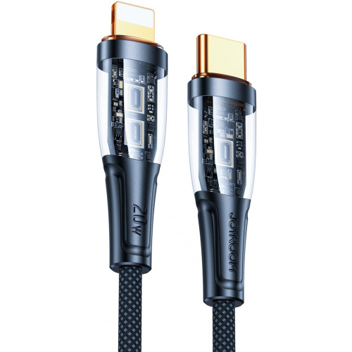 Joyroom Distributor - 6941237198884 - JYR572 - Joyroom Smart Power-Off USB-C/Lightning Cable 20W 1.2m black (S-CL020A3) - B2B homescreen