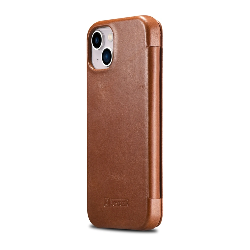 Hurtownia GSM - Etui iCarer Curved Edge Vintage Folio Apple iPhone 13 hnědý - ICR284 - {ean13} - Hurt