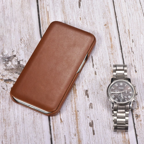 Etui iCarer Curved Edge Vintage Folio Apple iPhone 13 brązowy