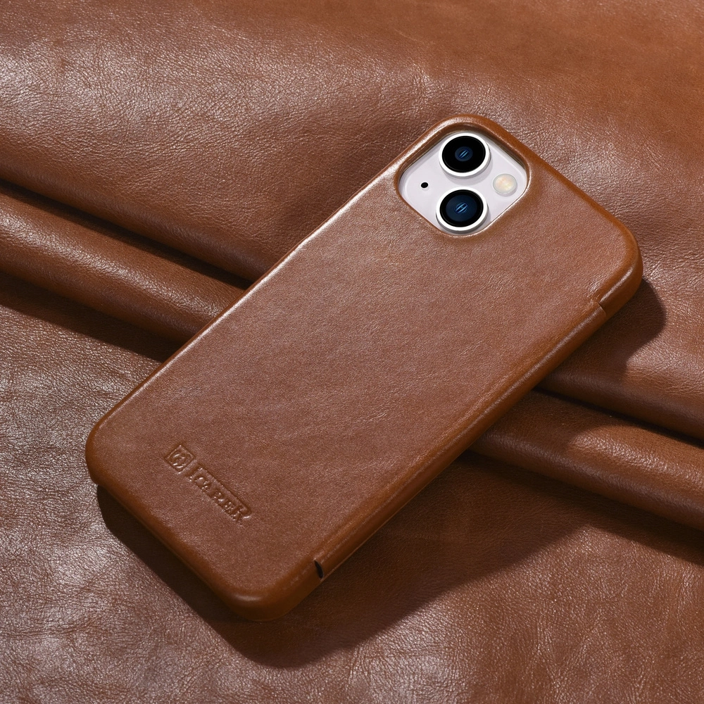 Hurtownia GSM - Etui iCarer Curved Edge Vintage Folio Apple iPhone 13 hnědý - ICR284 - {ean13} - Hurt