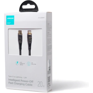 Kabel Joyroom Smart Power-Off USB-C/Lightning 20W 1.2m schwarz (S-CL020A3)