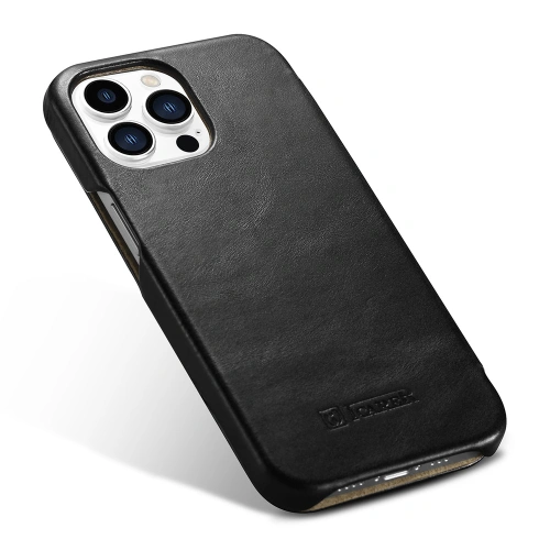 Etui iCarer Curved Edge Vintage Folio Apple iPhone 13 Pro czarny
