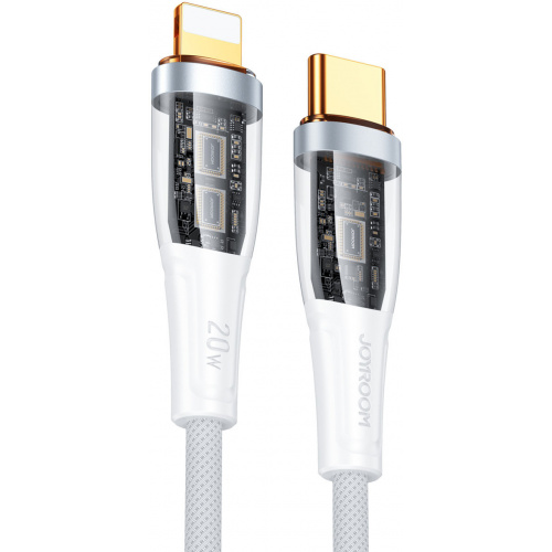 Joyroom Distributor - 6941237199102 - JYR573 - Joyroom Smart Power-Off USB-C/Lightning Cable 20W 1.2m white (S-CL020A3) - B2B homescreen