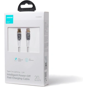 Kabel Joyroom Smart Power-Off USB-C/Lightning 20W 1.2m weiß (S-CL020A3)