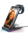 Wholesale Joyroom 3in1 wireless charger for iPhone, Watch, Airpods 15W stand black (JR-WQN01) - JYR574 - {ean13} - Hurt