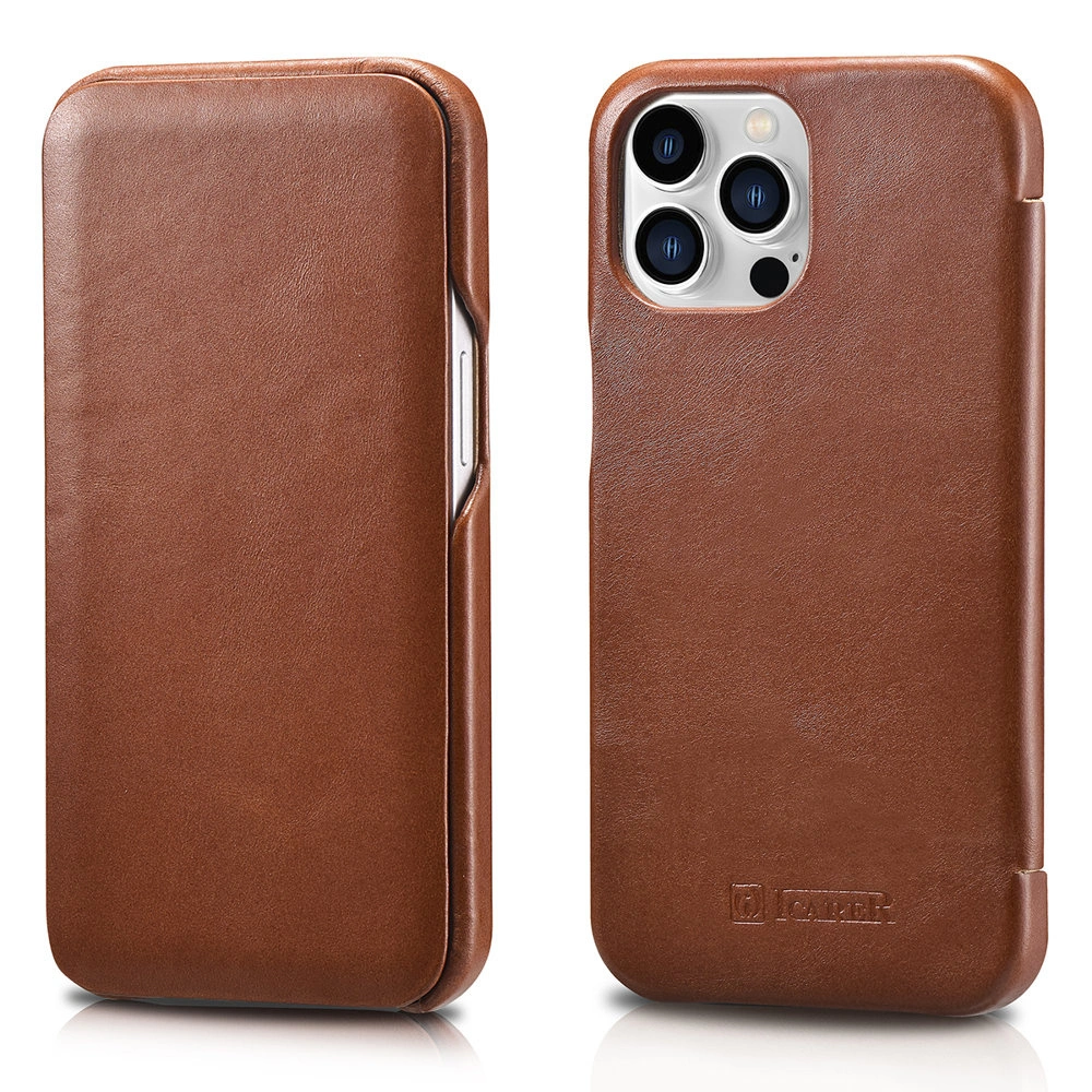 Hurtownia GSM - Etui iCarer Curved Edge Vintage Folio Apple iPhone 13 Pro barna - ICR286 - {ean13} - Hurt