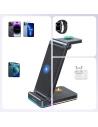 Wholesale Joyroom 3in1 wireless charger for iPhone, Watch, Airpods 15W stand black (JR-WQN01) - JYR574 - {ean13} - Hurt