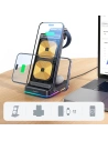 Wholesale Joyroom 3in1 wireless charger for iPhone, Watch, Airpods 15W stand black (JR-WQN01) - JYR574 - {ean13} - Hurt