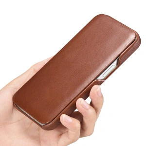 Hurtownia GSM - Etui iCarer Curved Edge Vintage Folio Apple iPhone 13 Pro brązowy - ICR286 - {ean13} - Hurt