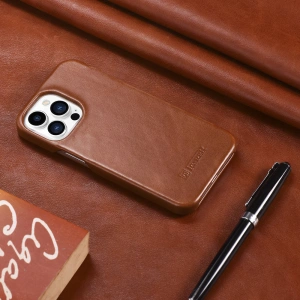 Hurtownia GSM - Etui iCarer Curved Edge Vintage Folio Apple iPhone 13 Pro brązowy - ICR286 - {ean13} - Hurt