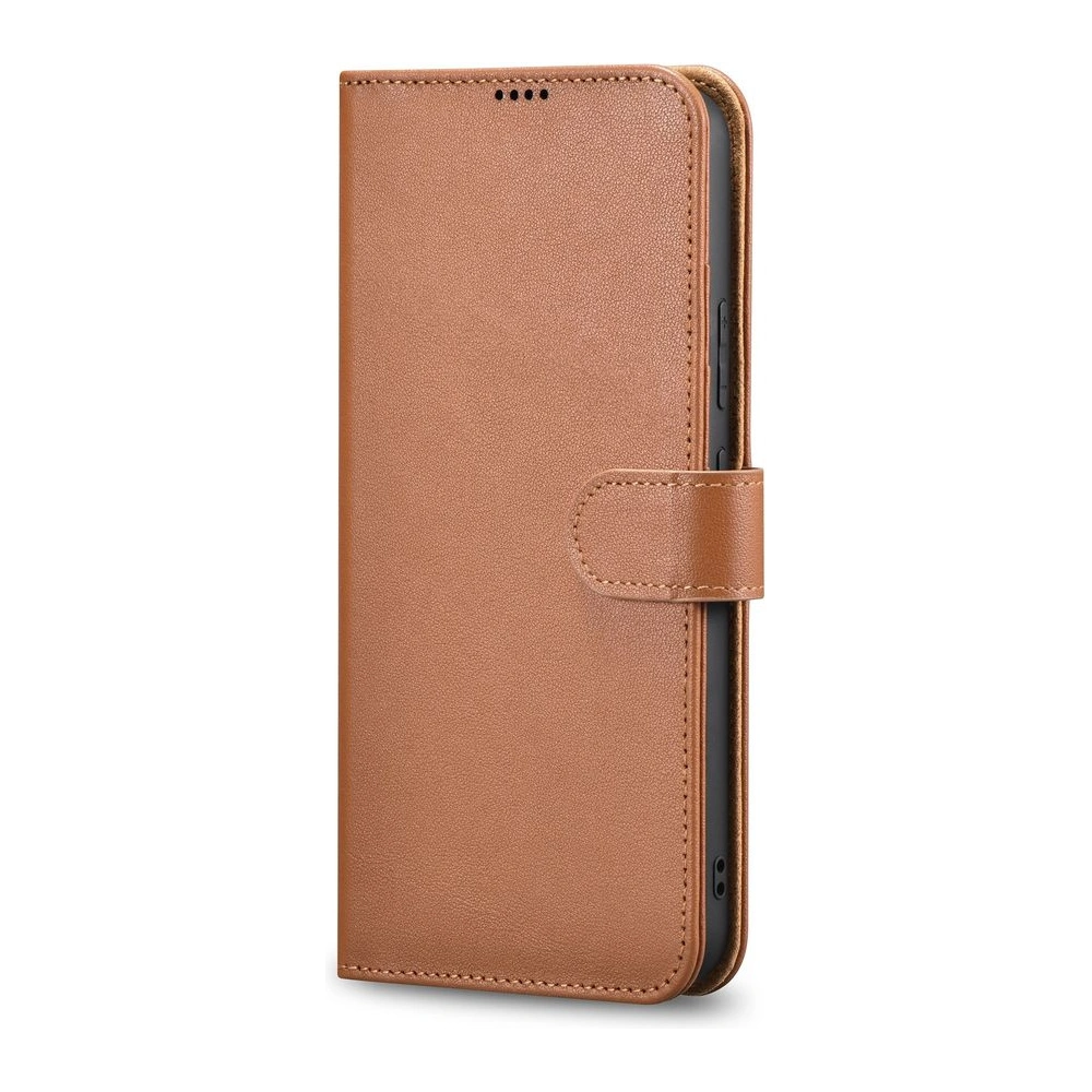 Hurtownia GSM - Etui iCarer Portofel din piele Haitang Samsung Galaxy S22 maro - ICR288 - {ean13} - Hurt