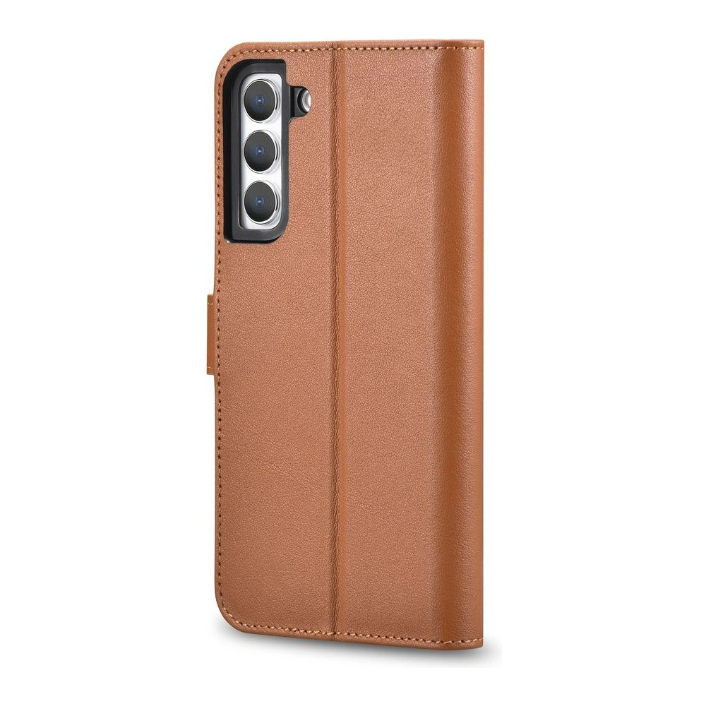 Hurtownia GSM - Etui iCarer Portofel din piele Haitang Samsung Galaxy S22 maro - ICR288 - {ean13} - Hurt