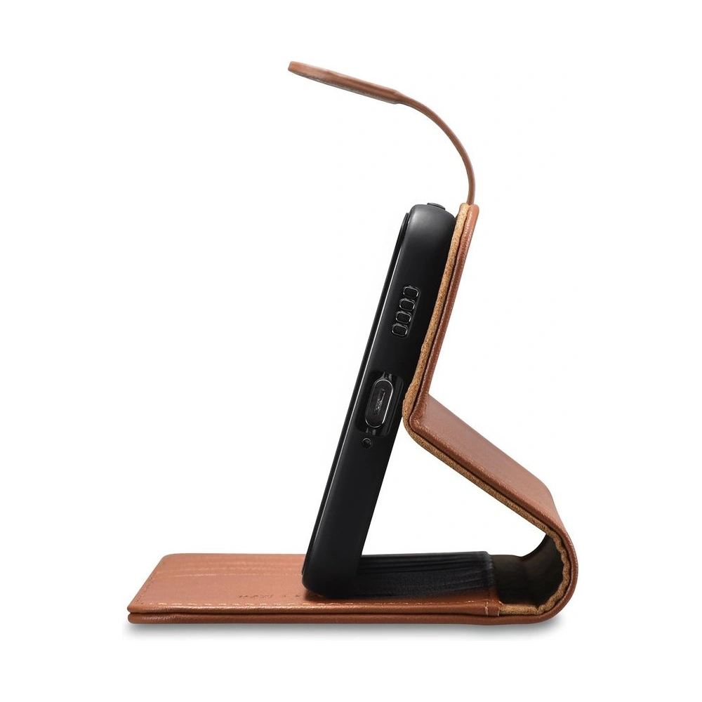 Hurtownia GSM - Etui iCarer Portofel din piele Haitang Samsung Galaxy S22 maro - ICR288 - {ean13} - Hurt