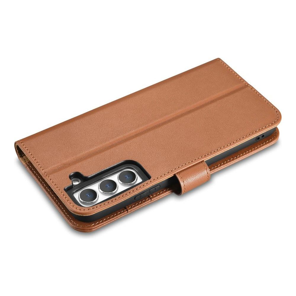 Hurtownia GSM - Etui iCarer Portofel din piele Haitang Samsung Galaxy S22 maro - ICR288 - {ean13} - Hurt