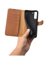 Hurtownia GSM - Etui iCarer Haitang Leather Wallet Samsung Galaxy S22 brązowy - ICR288 - {ean13} - Hurt