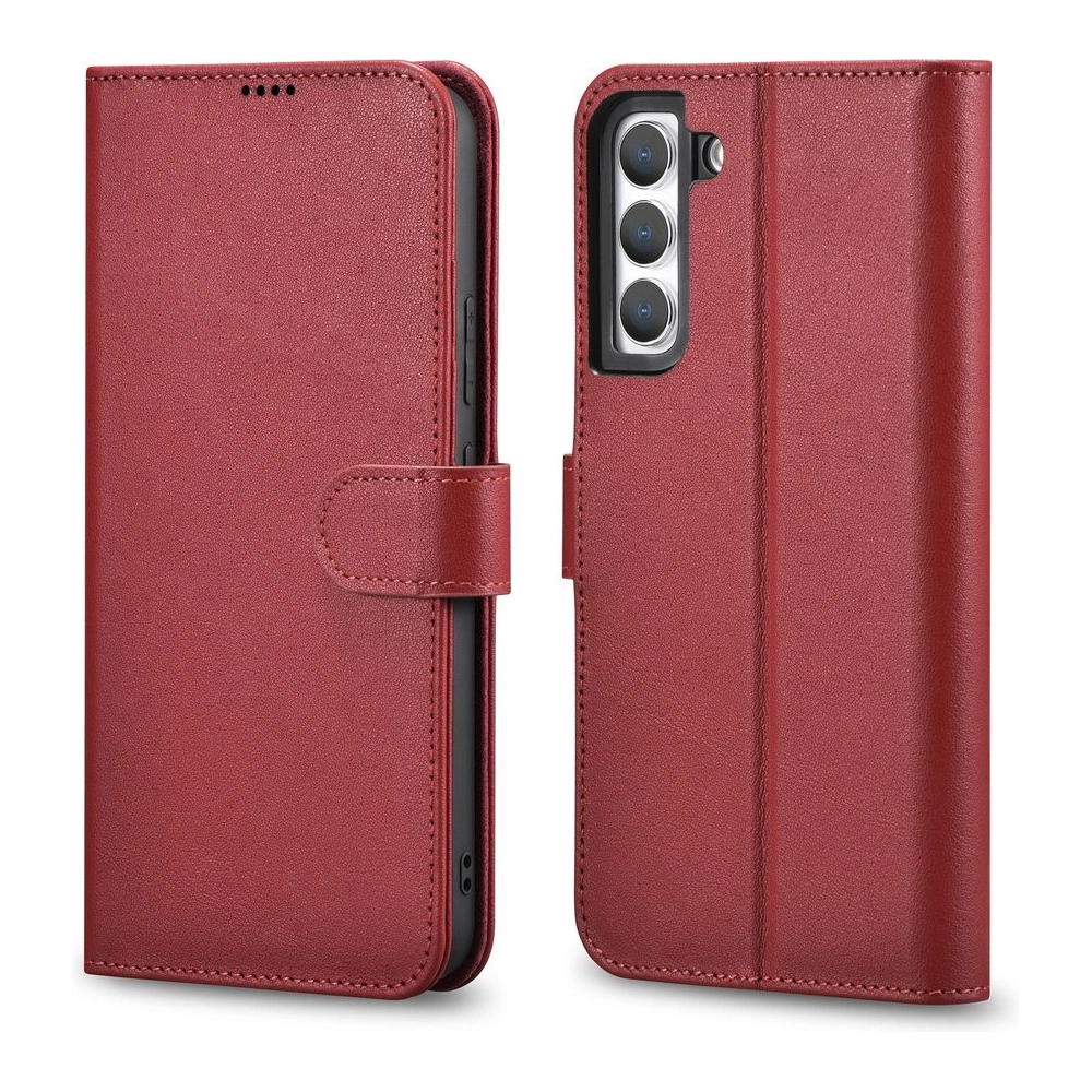 Hurtownia GSM - Case iCarer Haitang Leder Geldbeutel Samsung Galaxy S22 rot - ICR289 - {ean13} - Hurt