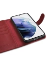 Wholesale iCarer Haitang Leather Wallet Samsung Galaxy S22 red - ICR289 - {ean13} - Hurt