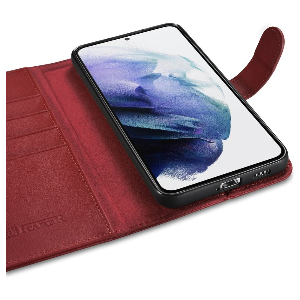 Hurtownia GSM - Etui iCarer Haitang bőrtárca Samsung Galaxy S22 piros - ICR289 - {ean13} - Hurt
