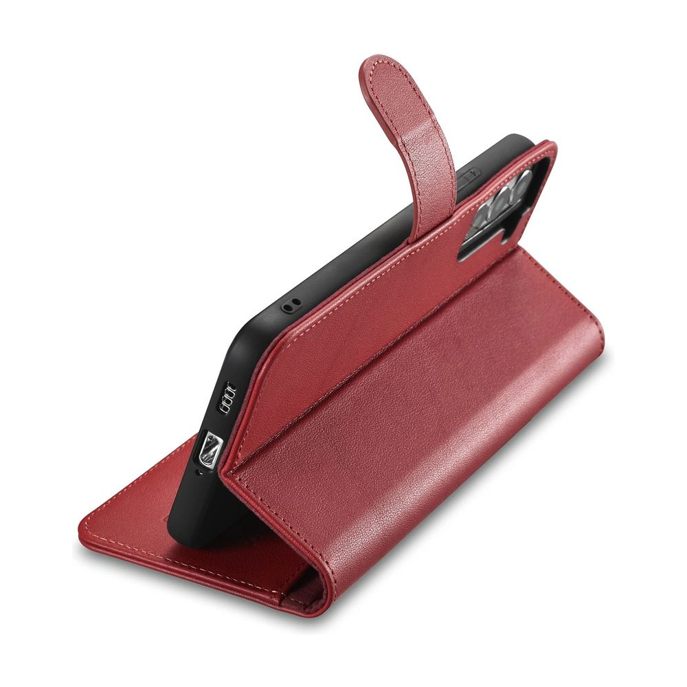 Hurtownia GSM - Etui iCarer Haitang bőrtárca Samsung Galaxy S22 piros - ICR289 - {ean13} - Hurt