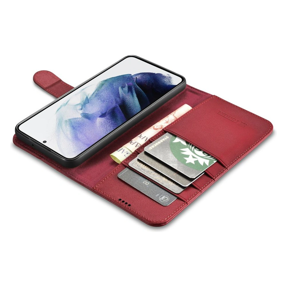Hurtownia GSM - Case iCarer Haitang Leder Geldbeutel Samsung Galaxy S22 rot - ICR289 - {ean13} - Hurt