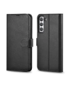 Etui iCarer Portofel din piele Haitang Samsung Galaxy S22+ Plus negru