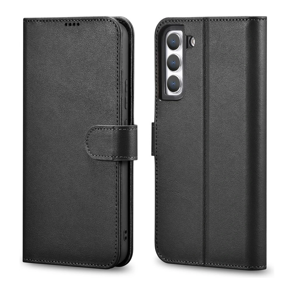Hurtownia GSM - Etui iCarer Portofel din piele Haitang Samsung Galaxy S22+ Plus negru - ICR290 - {ean13} - Hurt