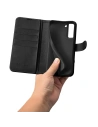 Hurtownia GSM - Etui iCarer Portofel din piele Haitang Samsung Galaxy S22+ Plus negru - ICR290 - {ean13} - Hurt