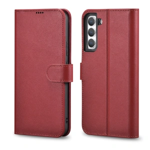 Hurtownia GSM - Etui iCarer Portofel din piele Haitang Samsung Galaxy S22+ Plus roșu - ICR292 - {ean13} - Hurt