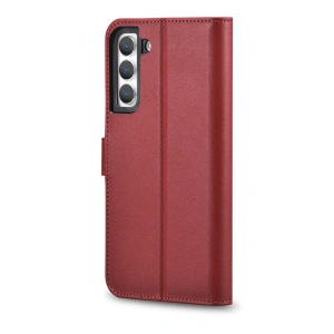 Hurtownia GSM - Etui iCarer Portofel din piele Haitang Samsung Galaxy S22+ Plus roșu - ICR292 - {ean13} - Hurt