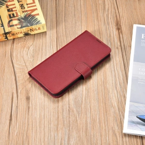 Hurtownia GSM - Etui iCarer Portofel din piele Haitang Samsung Galaxy S22+ Plus roșu - ICR292 - {ean13} - Hurt