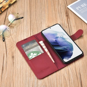 Hurtownia GSM - Etui iCarer Portofel din piele Haitang Samsung Galaxy S22+ Plus roșu - ICR292 - {ean13} - Hurt