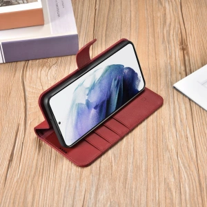 Hurtownia GSM - Etui iCarer Portofel din piele Haitang Samsung Galaxy S22+ Plus roșu - ICR292 - {ean13} - Hurt
