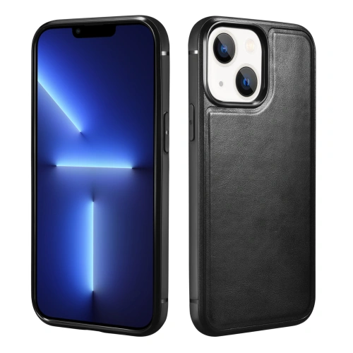 Etui iCarer Leather Oil Wax Apple iPhone 13 mini czarny