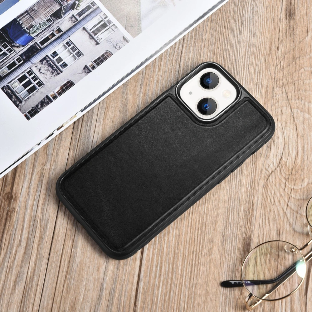 Hurtownia GSM - Etui iCarer Leather Oil Wax Apple iPhone 13 mini negru - ICR295 - {ean13} - Hurt