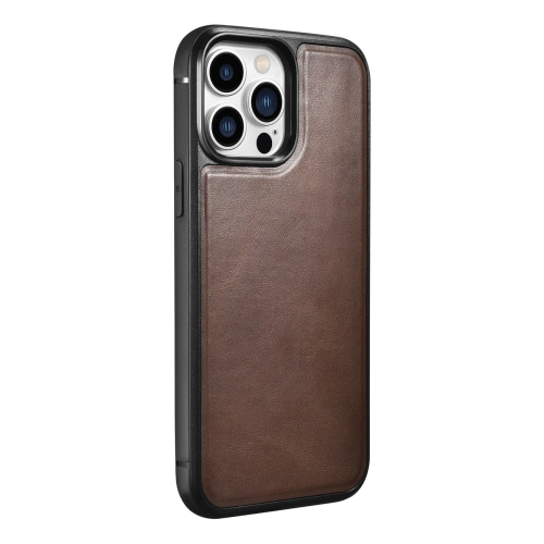 Etui iCarer Leather Oil Wax Apple iPhone 13 Pro brązowy